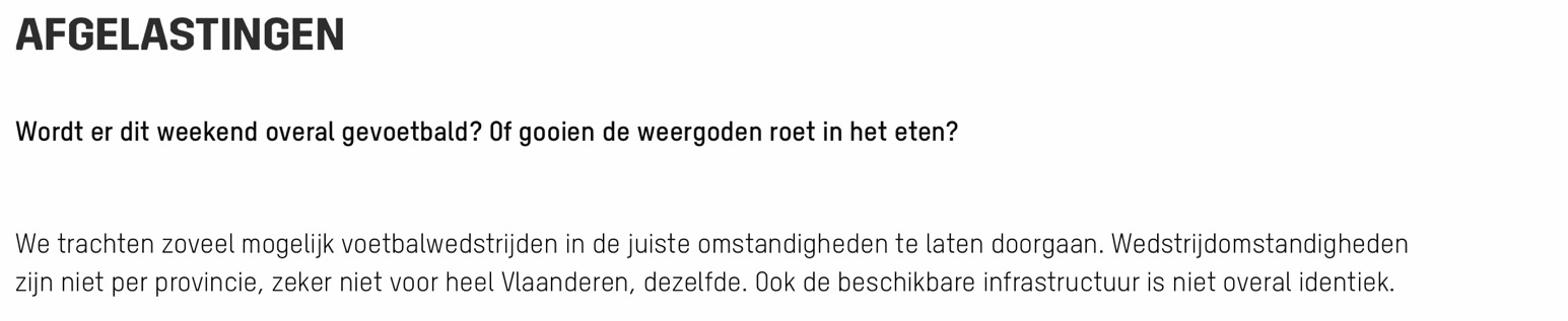 Afgelastingen hoofd
